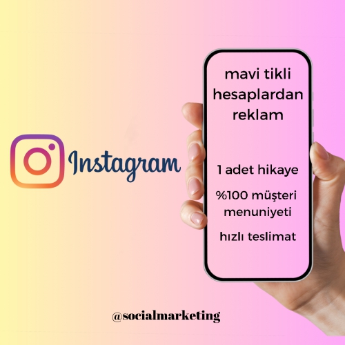  Instagram Hikaye Reklam  Doğrulanmış Hesaplardan  1 Adet Hesaptan